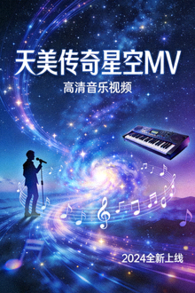 《天美传奇星空MV》高清音乐视频海报